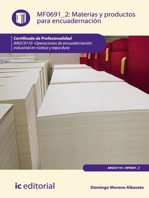 cover image of Materias y productos para encuadernación. ARGC0110